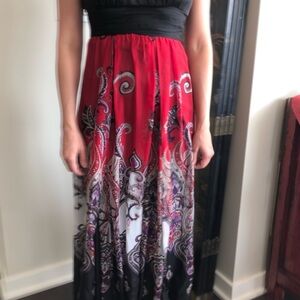 Bebe Black and Red Dress